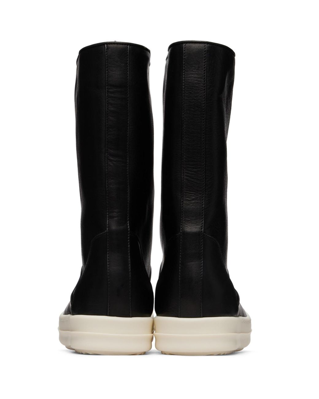 Rick Owens Black Tower Sneakwader Boots