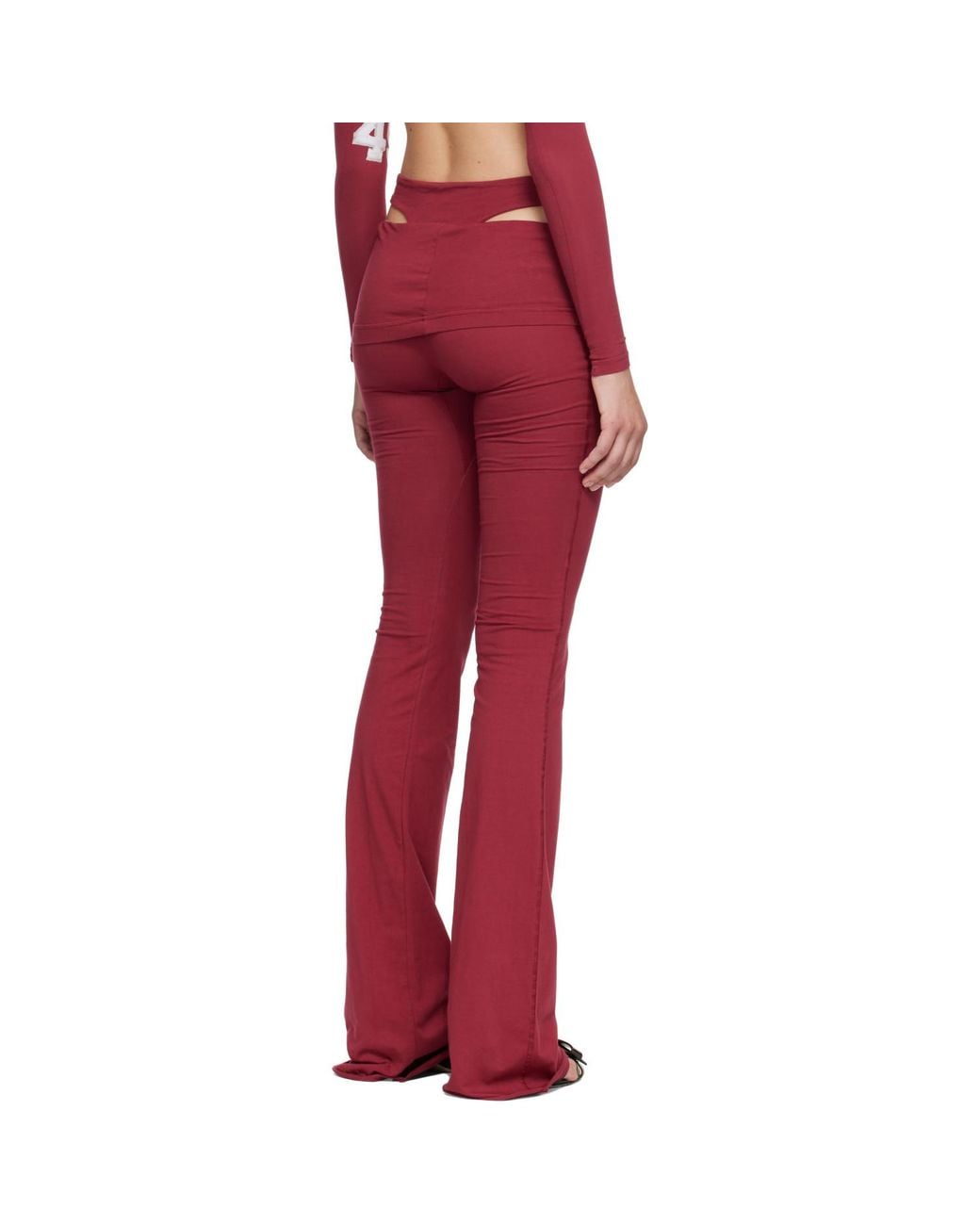 OTTOLINGER Red Drop-Fold Otto Leggings