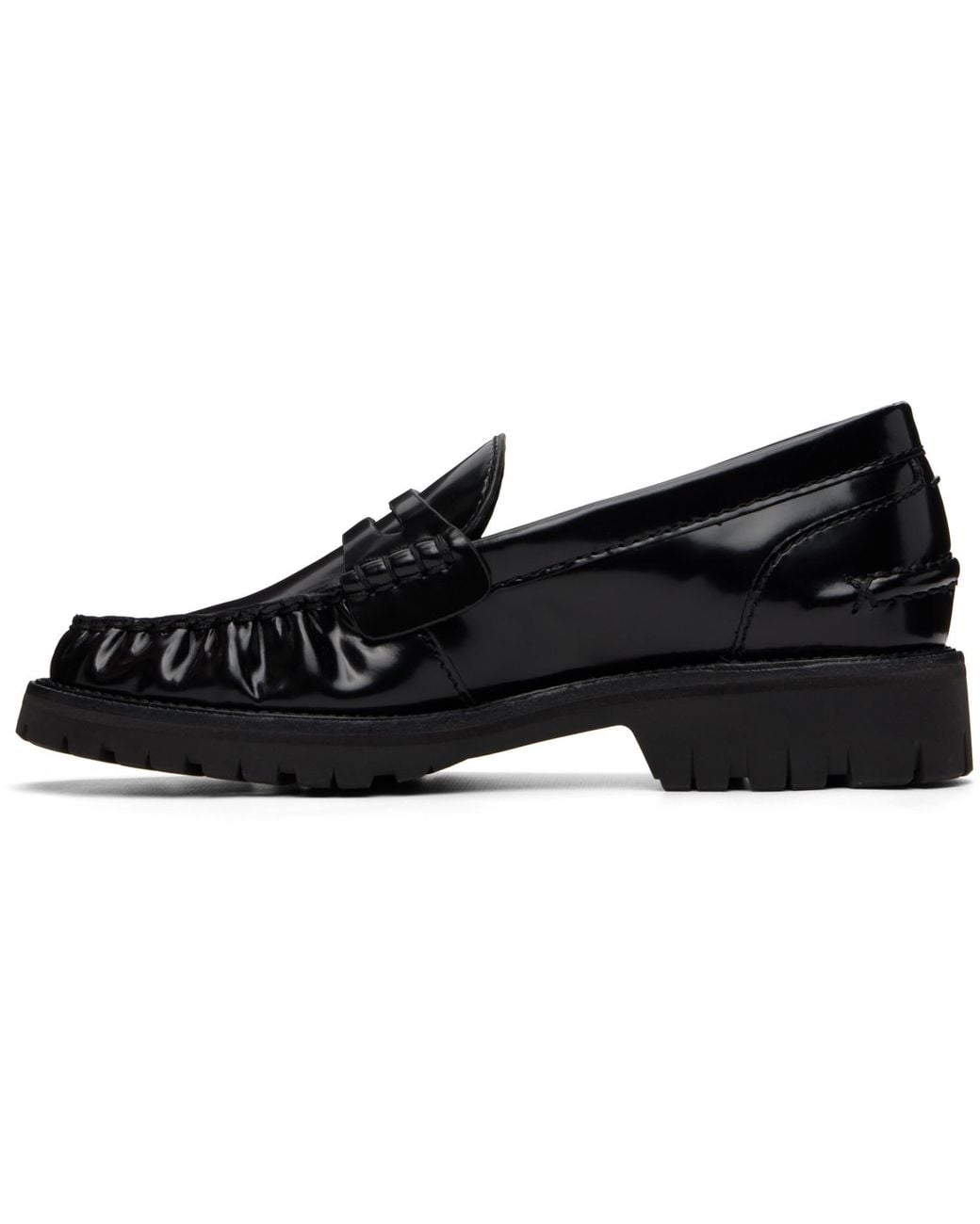 Rag & Bone Black Corey Leather Loafers