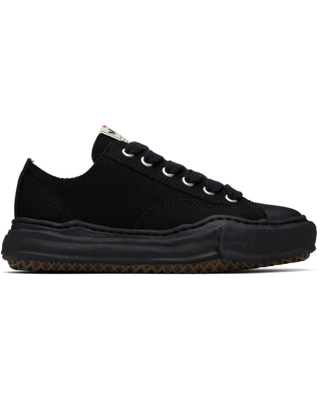 Maison Mihara Yasuhiro Black 'Peterson' Og Sole Canvas Low-Top Sneakers for men
