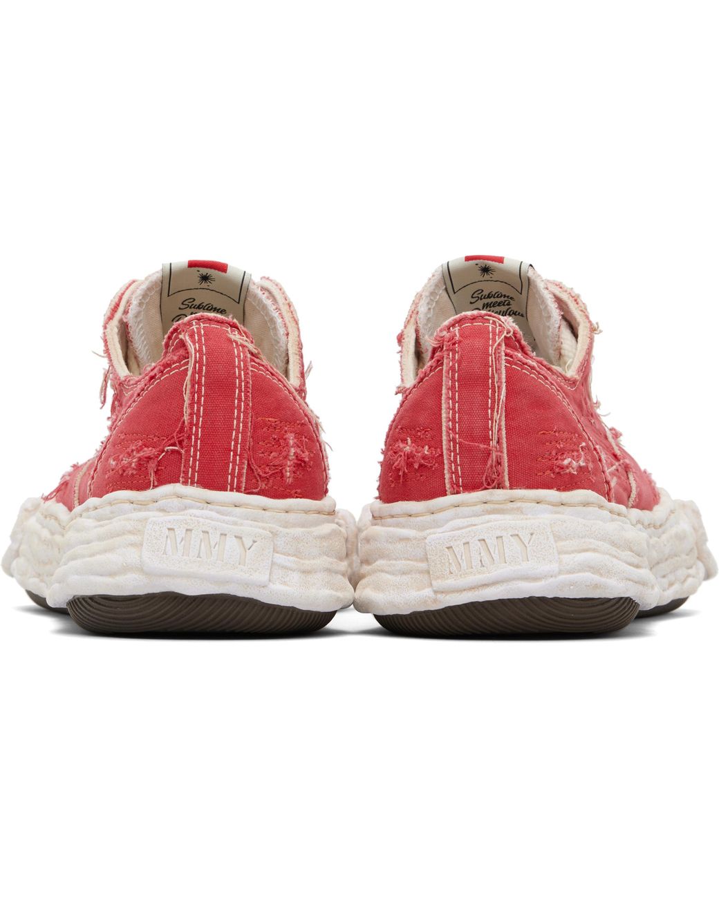Maison Mihara Yasuhiro 'Peterson23' Og Sole Ripped Overdye Canvas ...