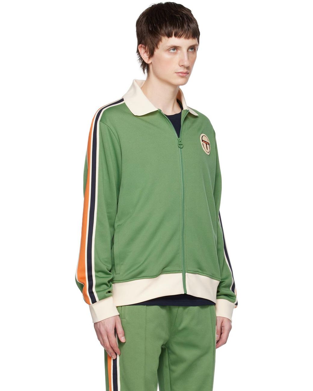 sergio tacchini monte track top green