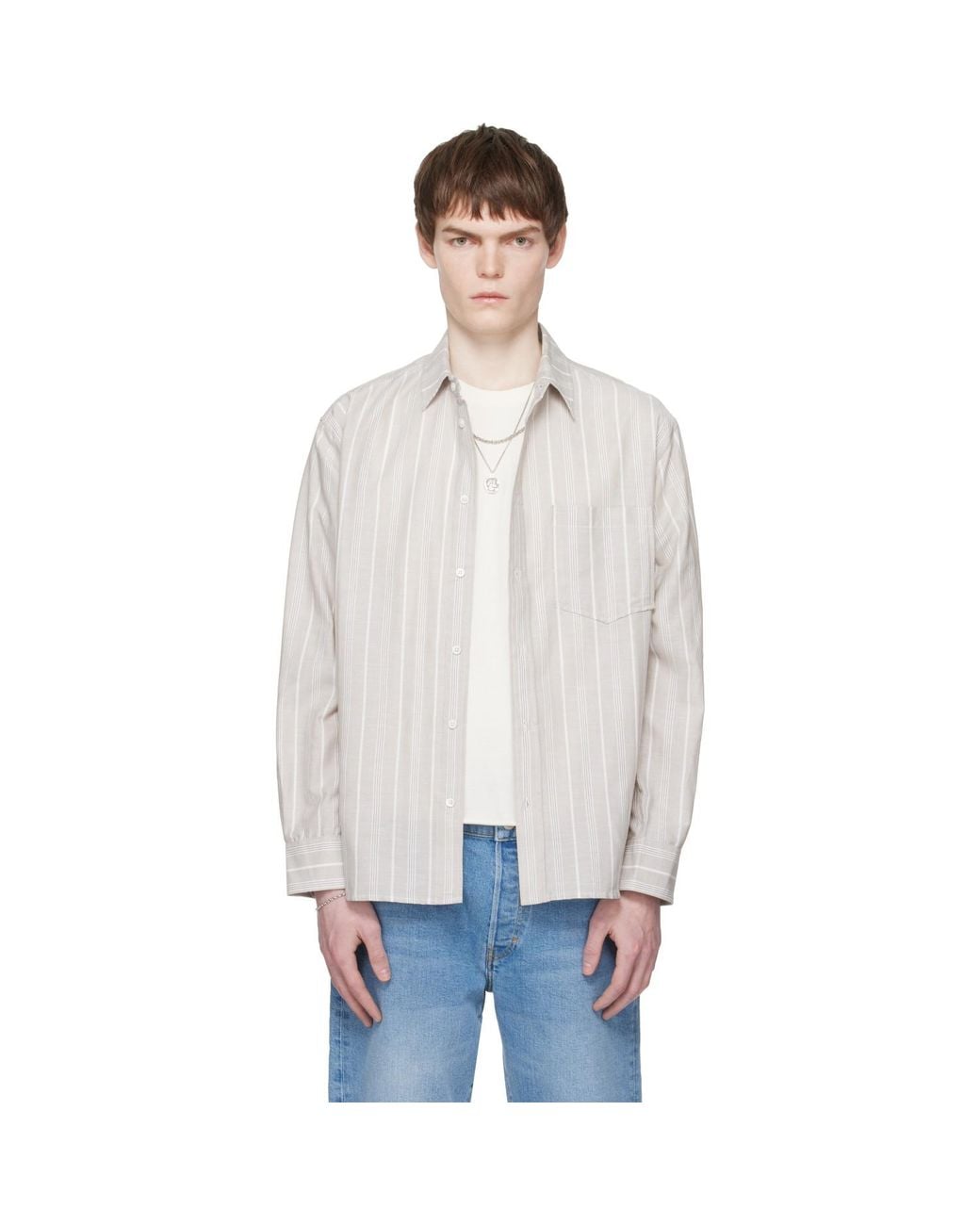 Jeanerica White Byron Shirt for men