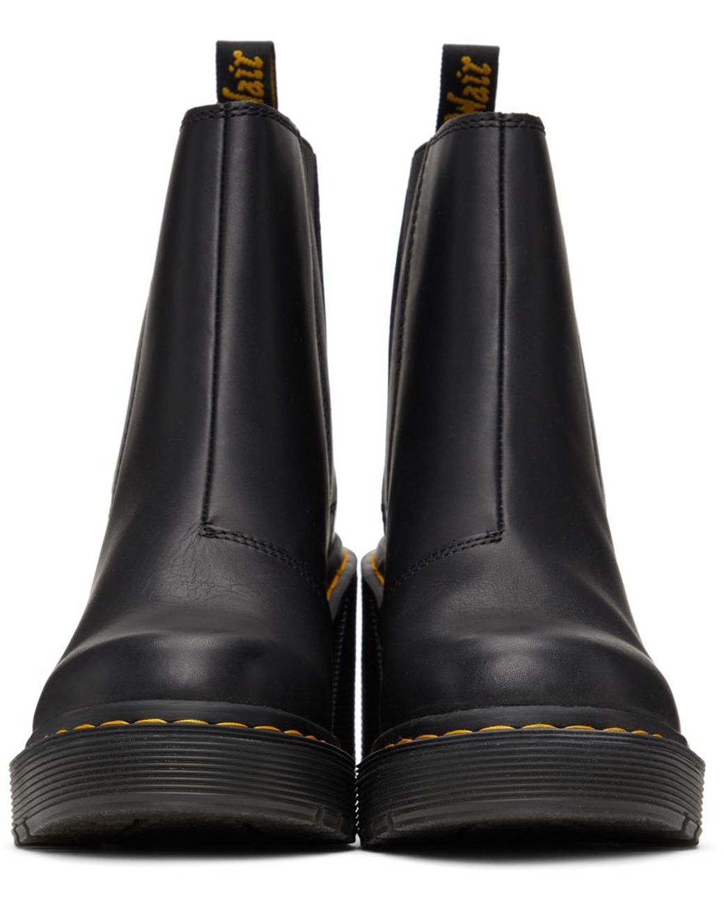 Dr. Martens Spence Fla Heel Chelsea Boots in Black | Lyst Canada