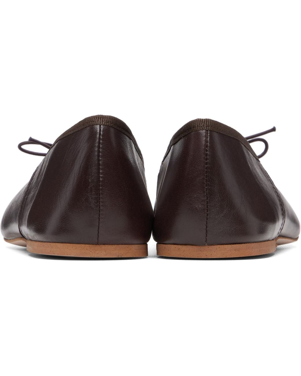 A.P.C. Gray Cleo Ballerina Flats
