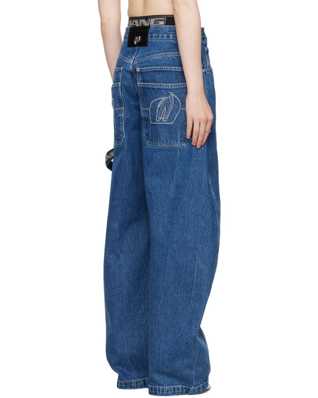 デニム・ジーパン DENiM X ALEXANDER WANG 'Logo Elastic Prestyle Rounded' jeans Denim X Alexander Wang 'Logo Elastic Prestyle Rounded' Jeans