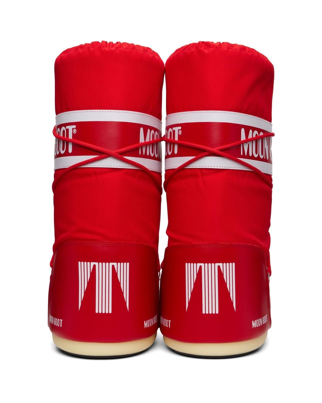 Moon Boot Red Icon Nylon Boots for men