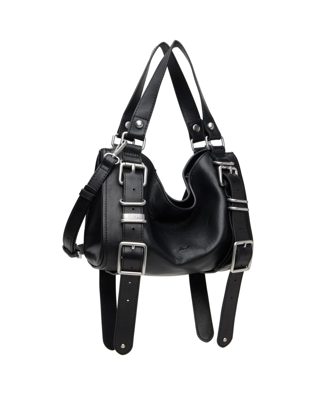 DIESEL Black D-One Small Top-Handle Bag