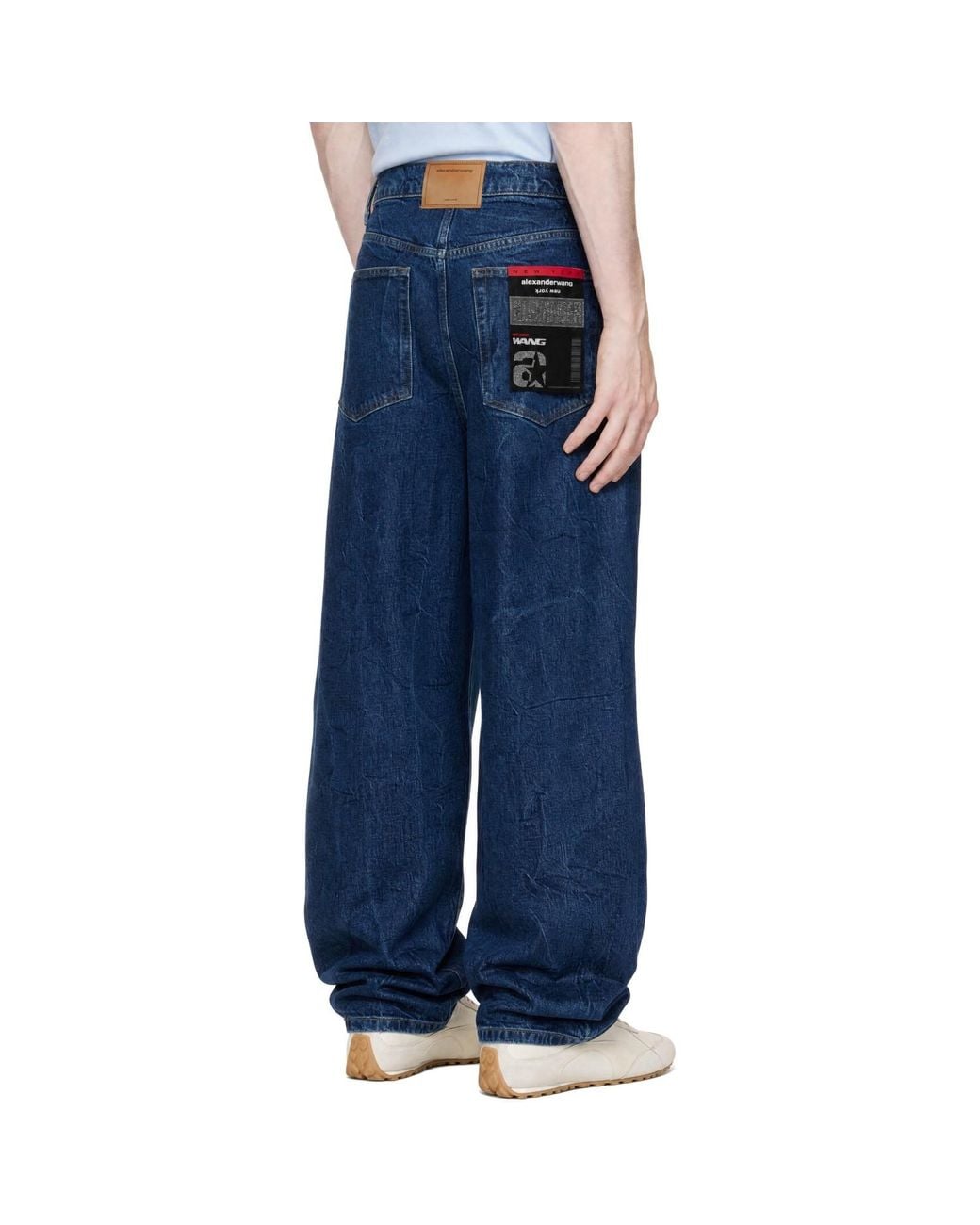 Alexander Wang Blue Flasher Graphic Jeans for men