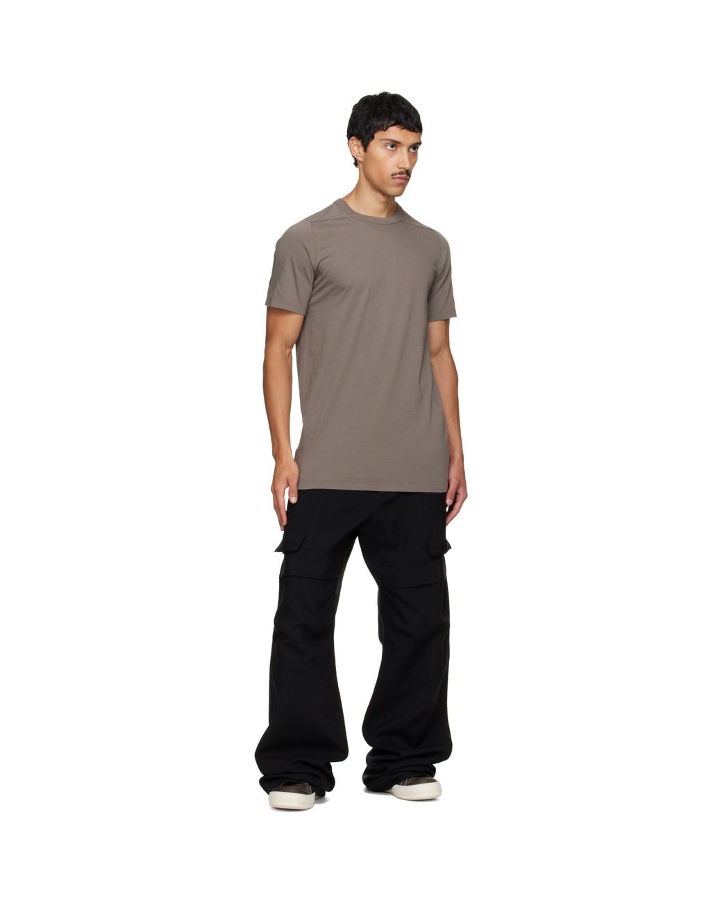 Rick Owens Gray Tower Level T-Shirt for men