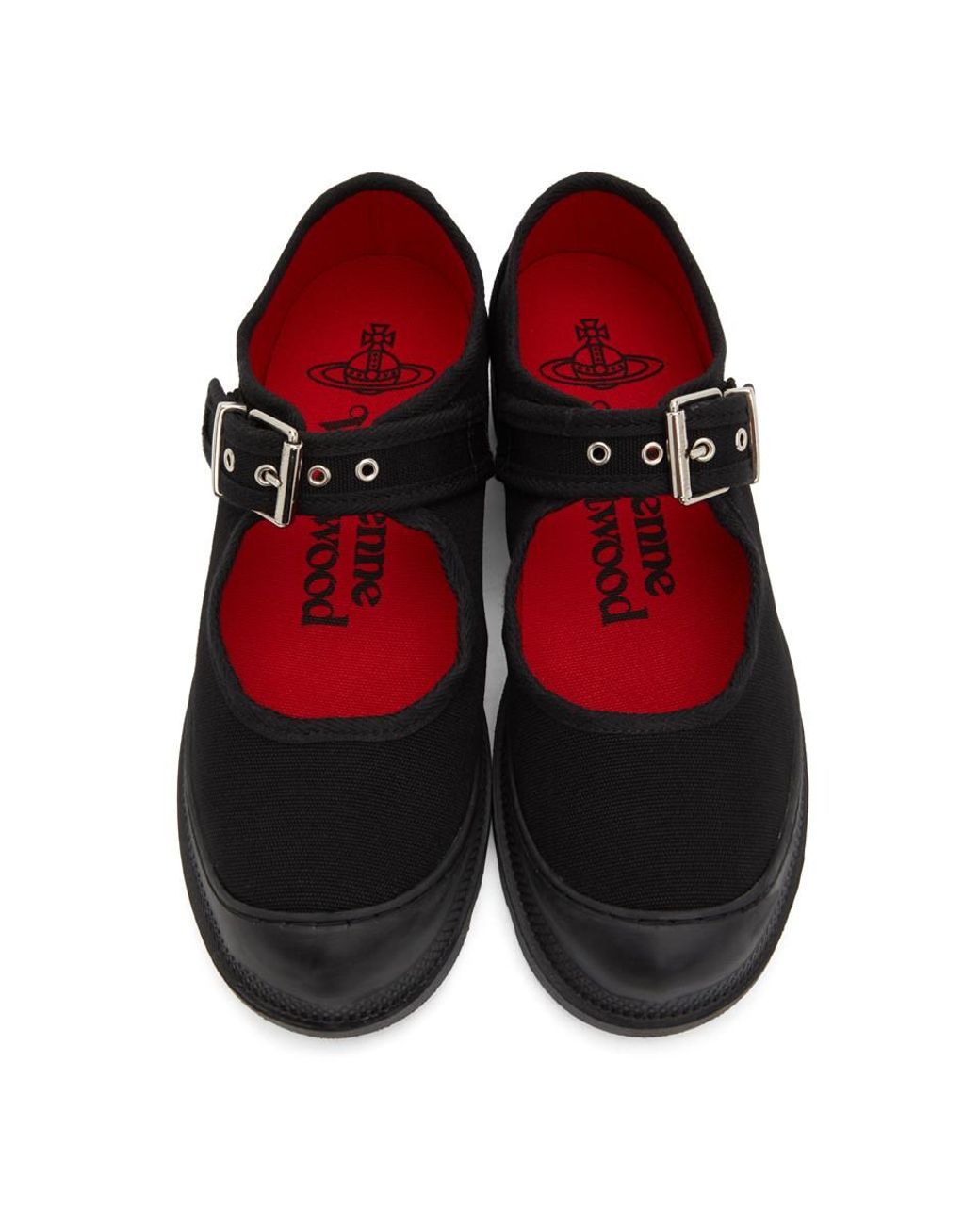 Vivienne Westwood Black Pekin Bar Flats for Men | Lyst