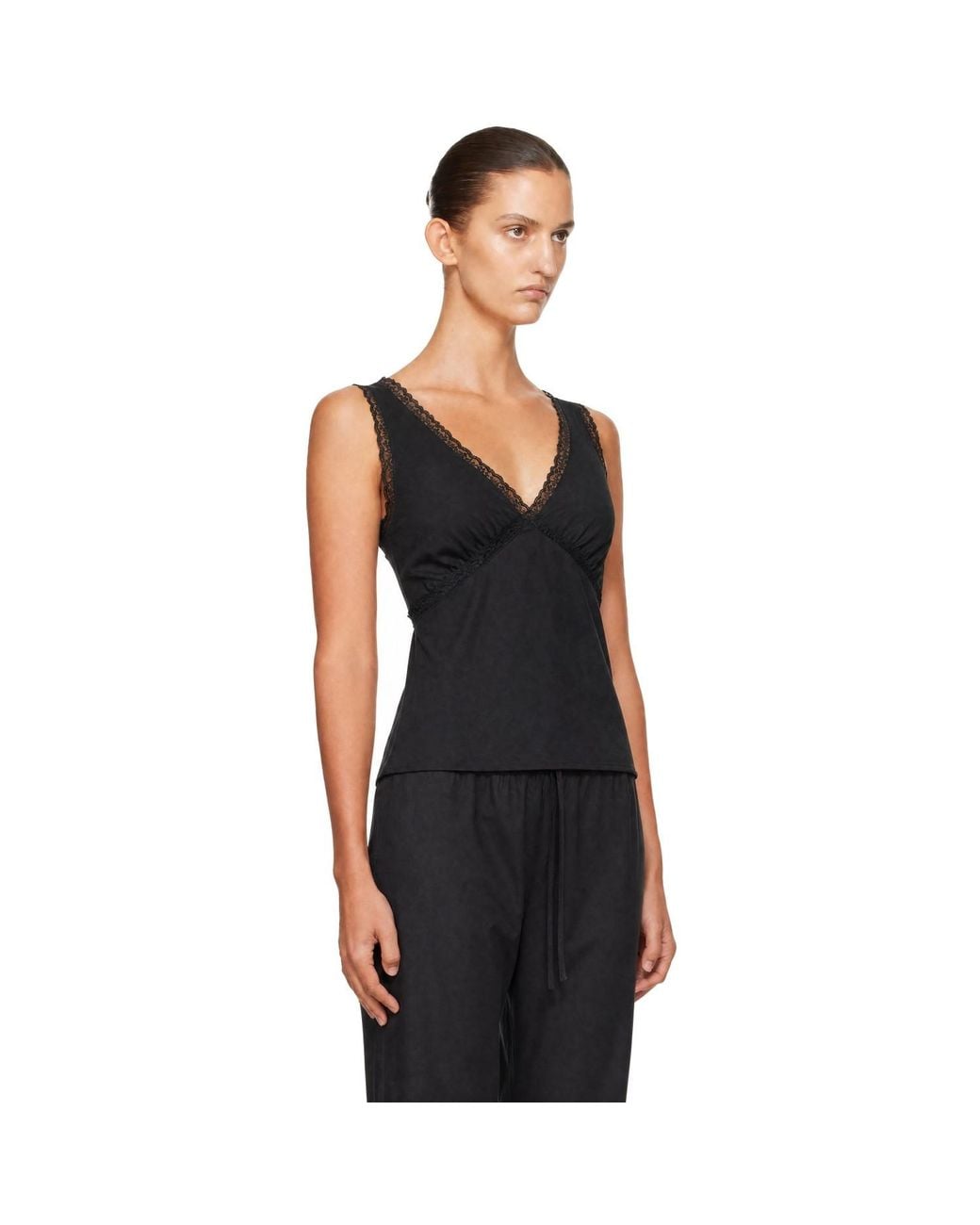 Cou Cou Black 'The Iris' Tank Top