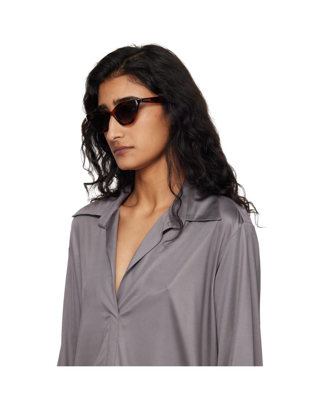Gucci Black Cat Eye Sunglasses