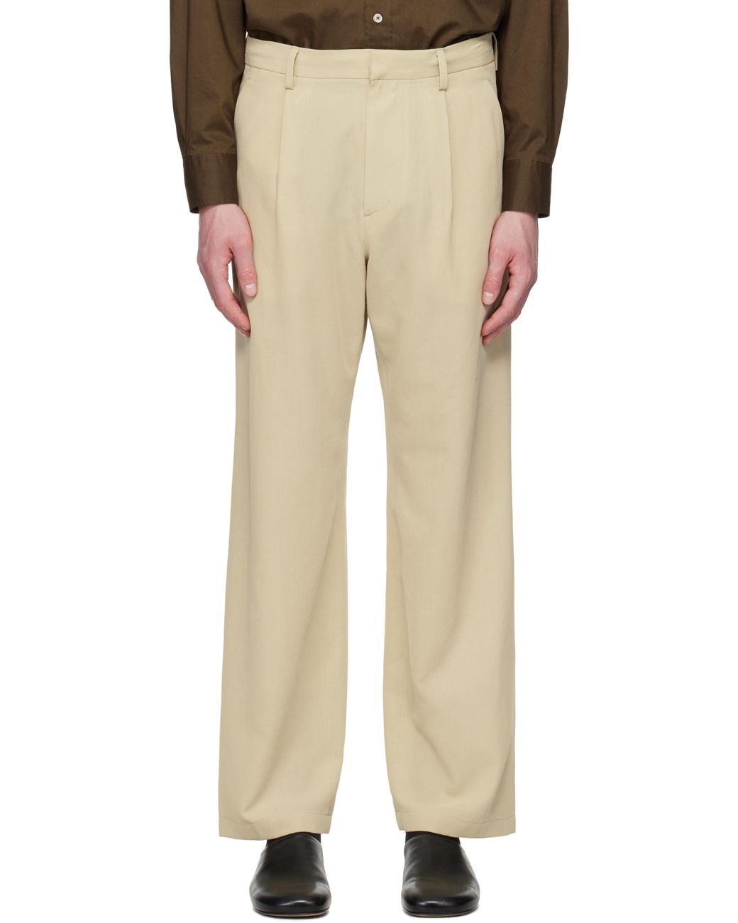 【新品・未開封】LIGHT COTTON WOOL VIYELLA SLACKS LIGHT COTTON WOOL VIYELLA SLACKS IN LIGHT KHAKI — Shop Boswell