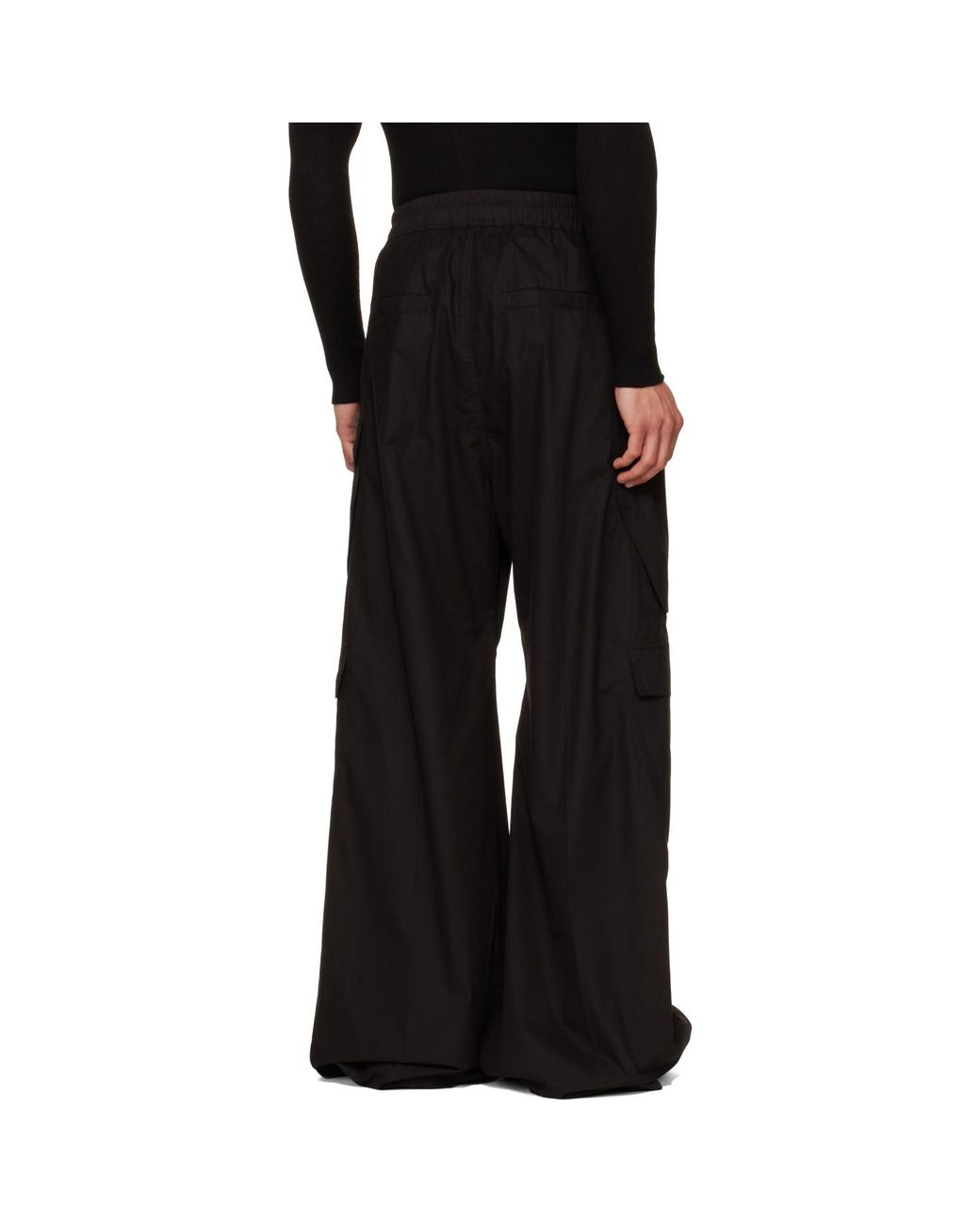 Rick Owens Black Cargobelas Cargo Pants for men