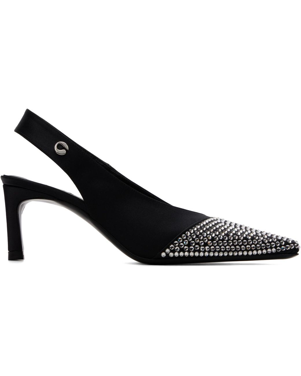 Coperni Black Bicolor Slingbacks Stiletto Heels