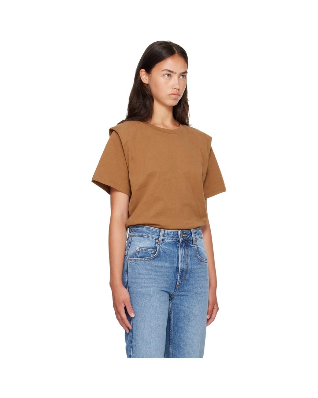 Isabel Marant Blue Tan Zelitos T-Shirt