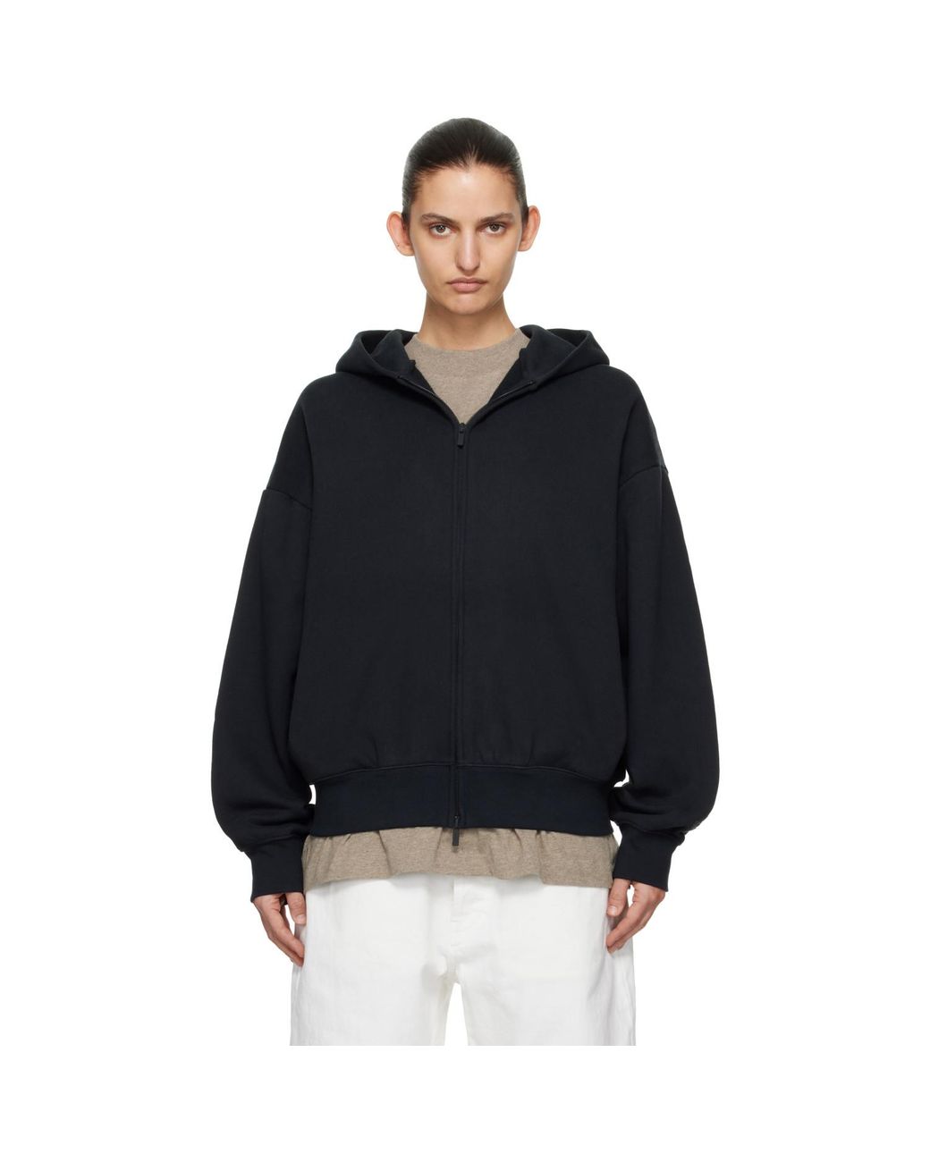 Fear Of God Black Classic Zip-Up Hoodie