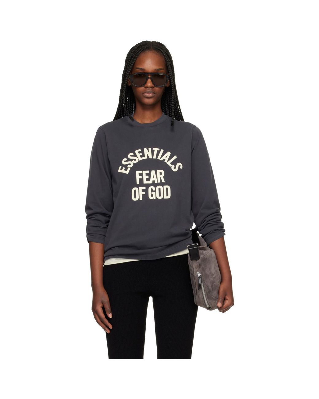Fear Of God Black Campus Classic Long Sleeve T-Shirt