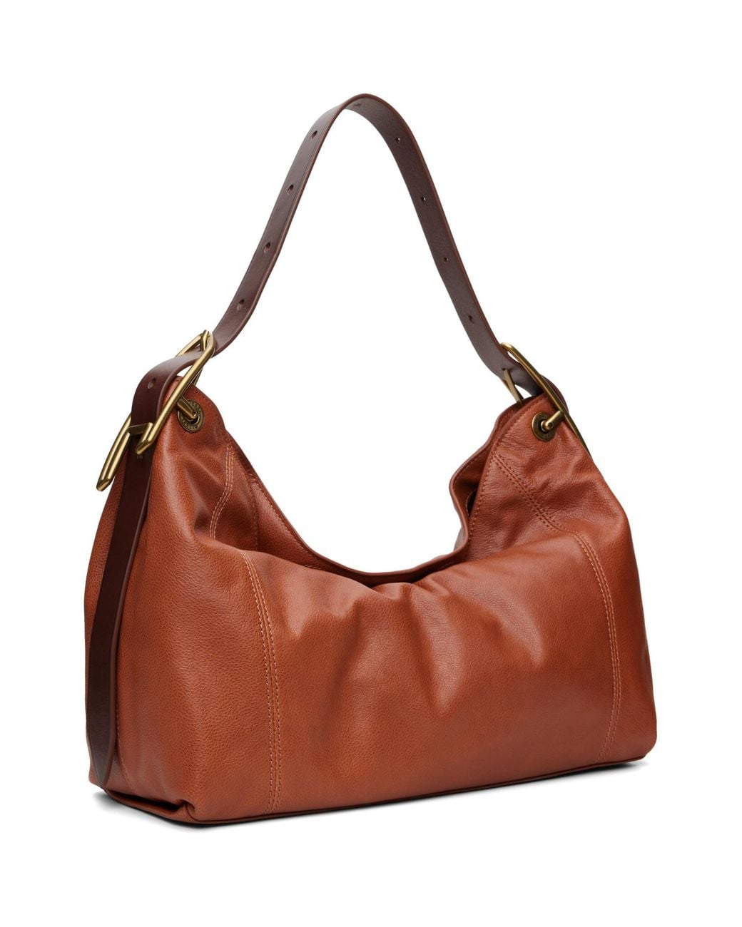DIESEL Brown D-Line Shoulder Bag for men