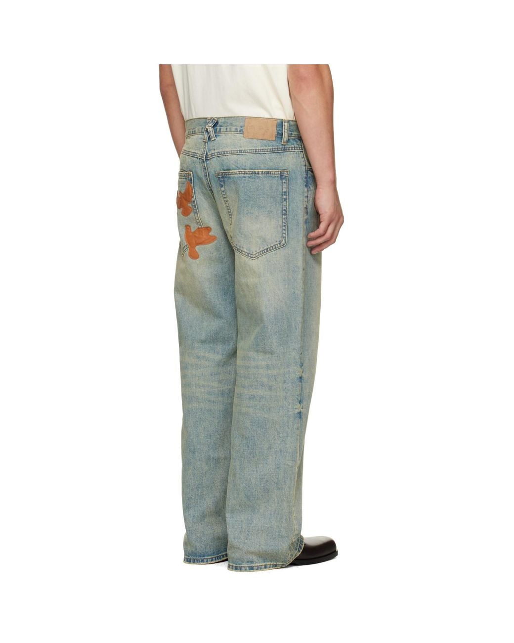 Kidsuper Gray 'Dove' Jeans for men