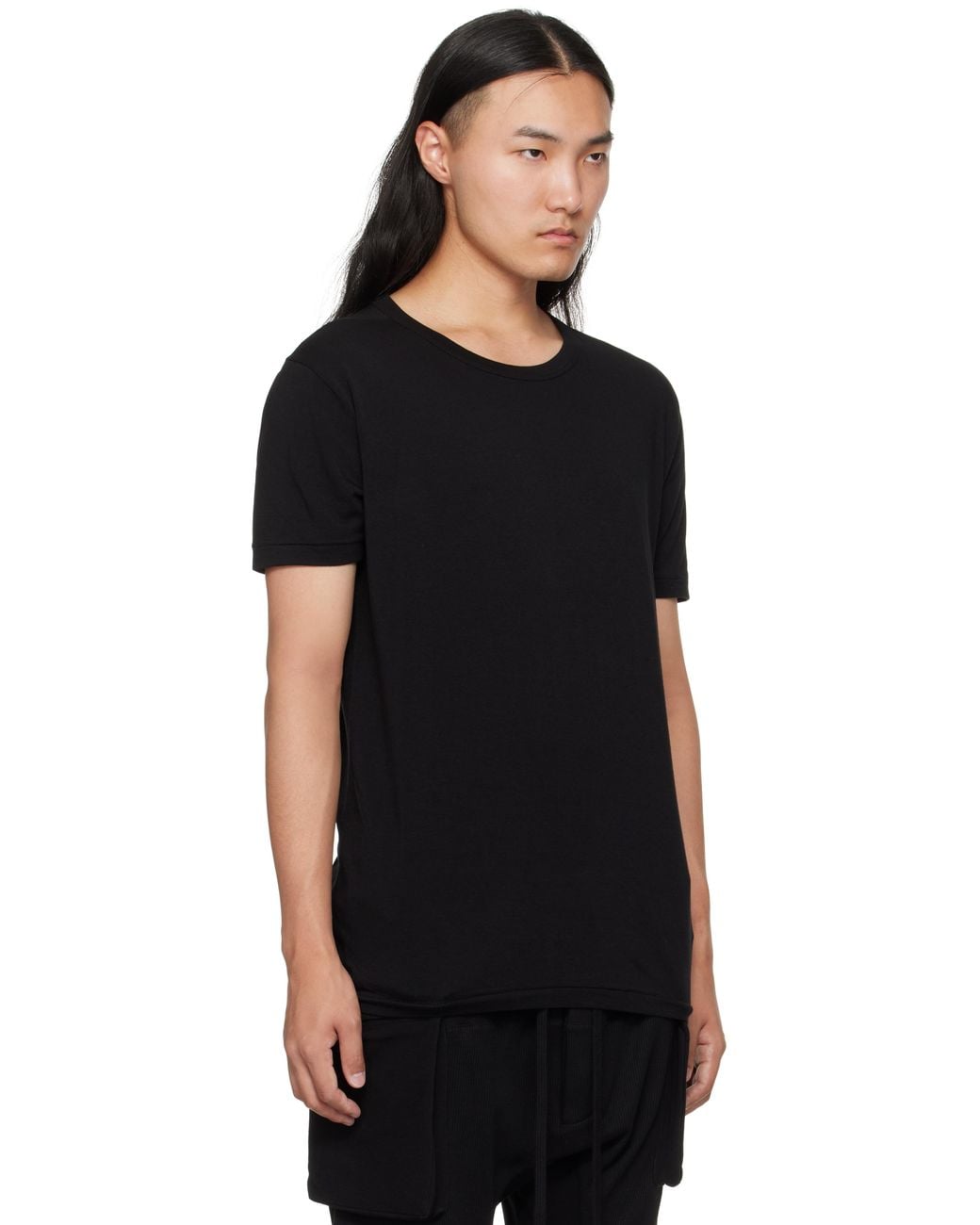 Thom Krom Black M Ts 886 T-Shirt for men