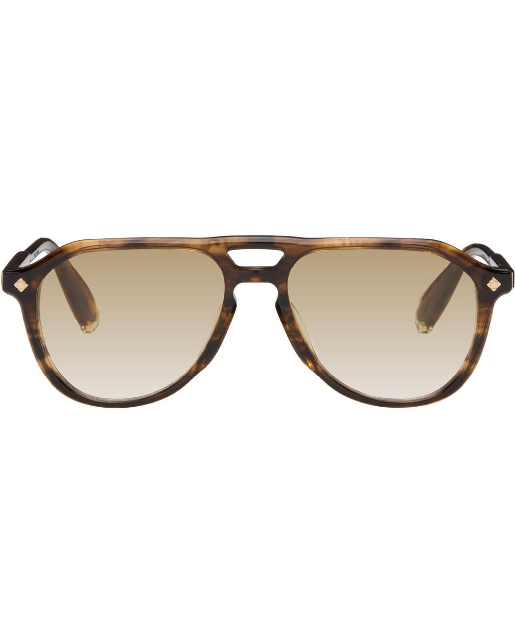 Lunetterie Generale Brown 'Gran Turismo' Sunglasses for men