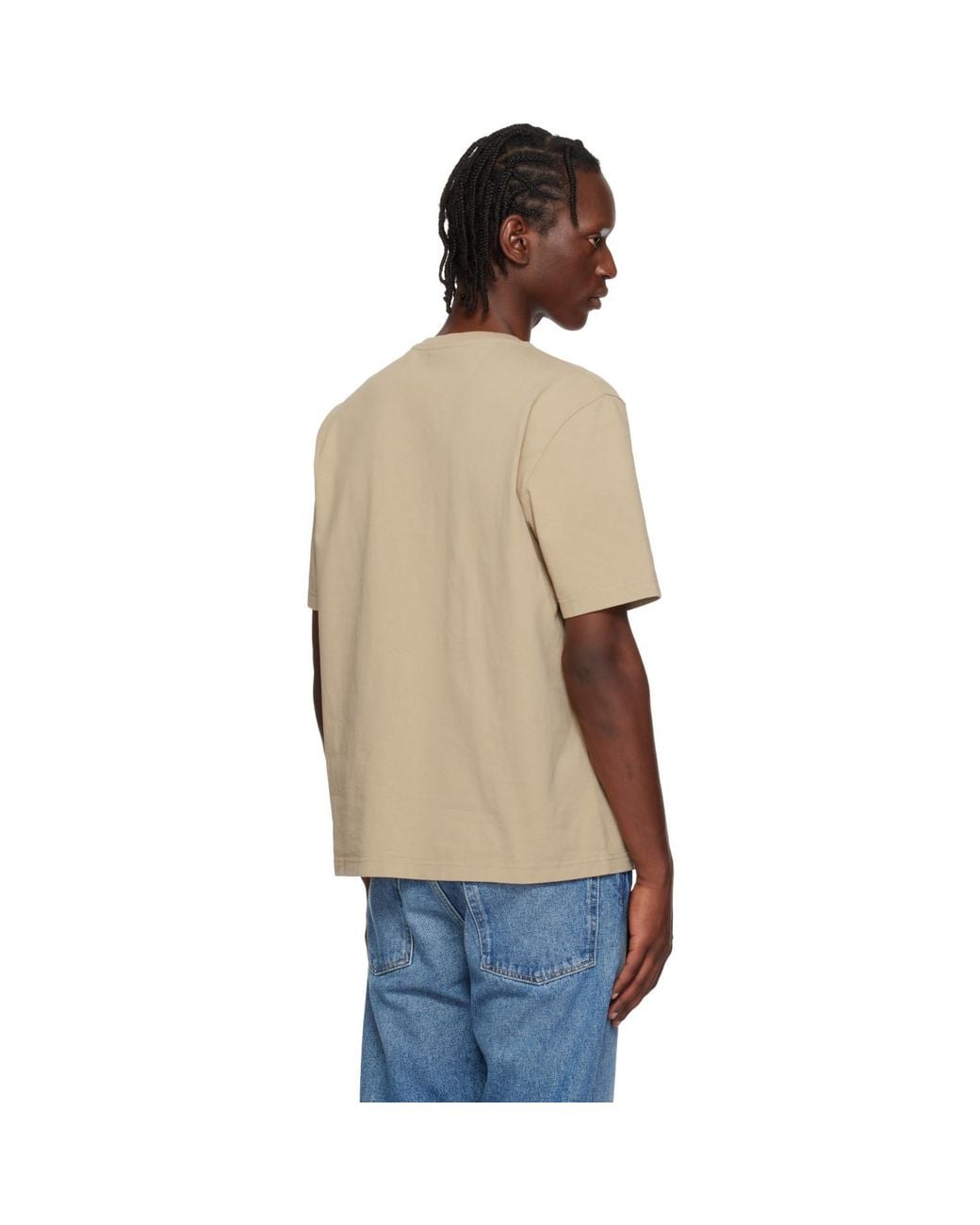 Maison Kitsuné Blue Dressed Fox Comfort T-Shirt for men