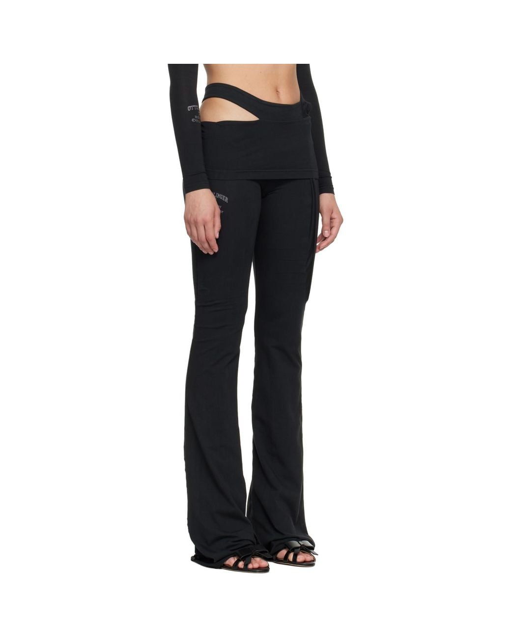 OTTOLINGER Blue Drop-Fold Otto Leggings