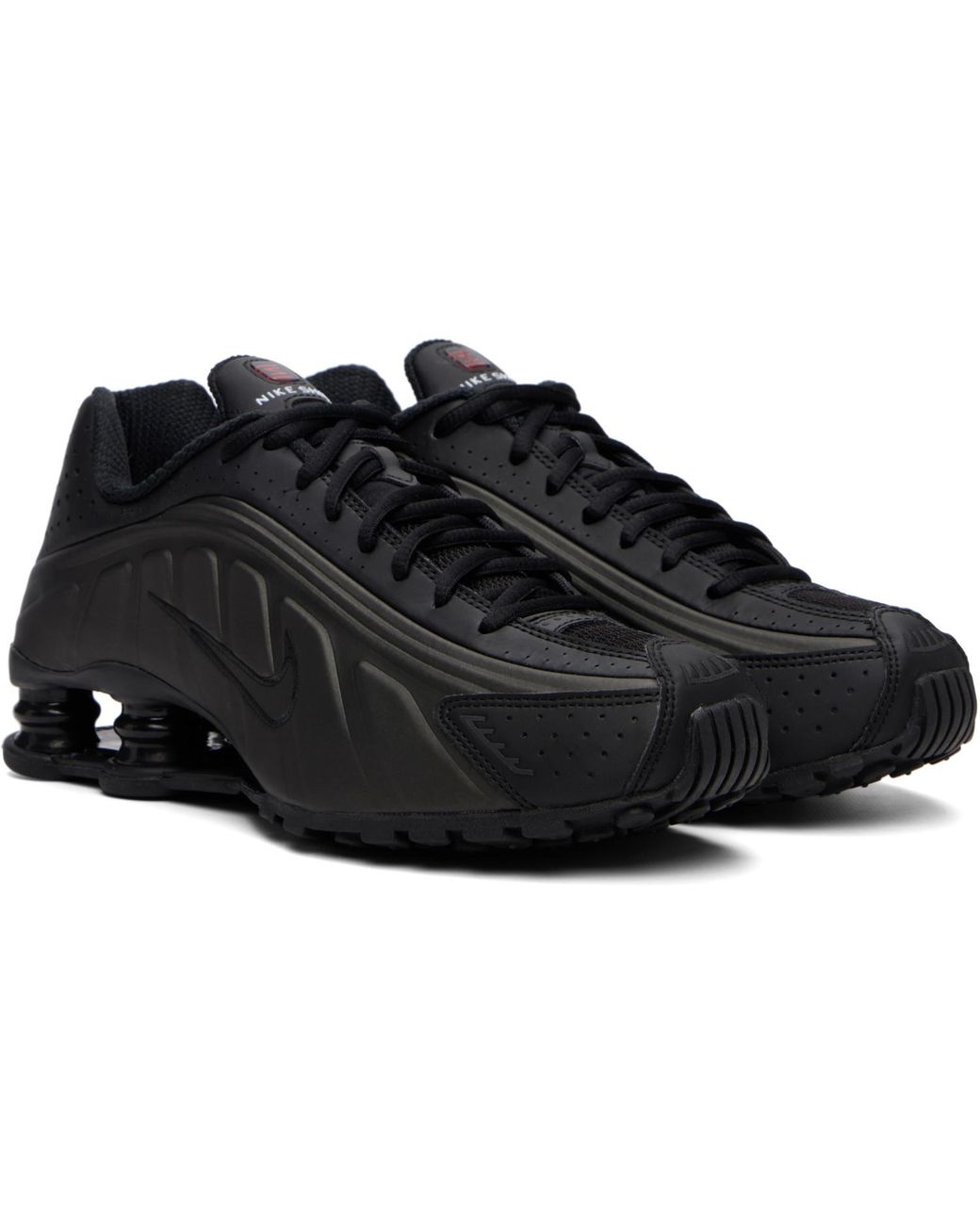 Nike Black Shox R4 Sneakers for men