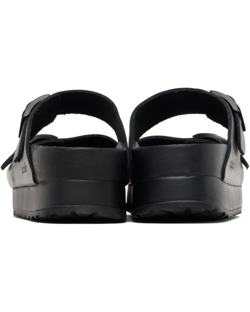 Birkenstock Black Narrow Arizona Flex Platform Sandals