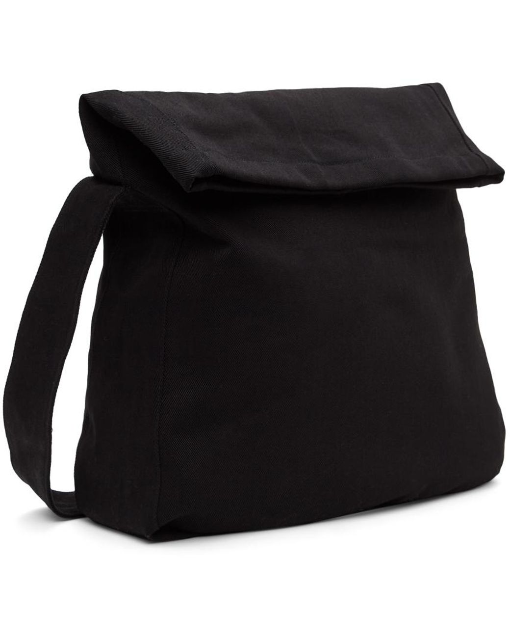 Our Legacy Washed Denim Sling Messenger Bag in Black for Men