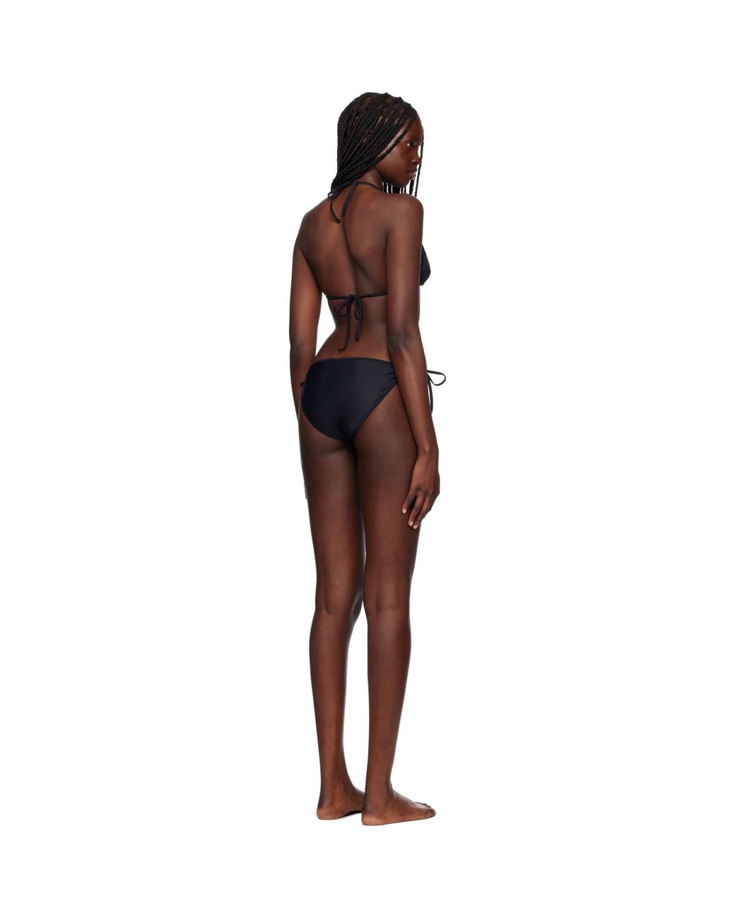 Maison Kitsuné Black Baby Fox Bikini