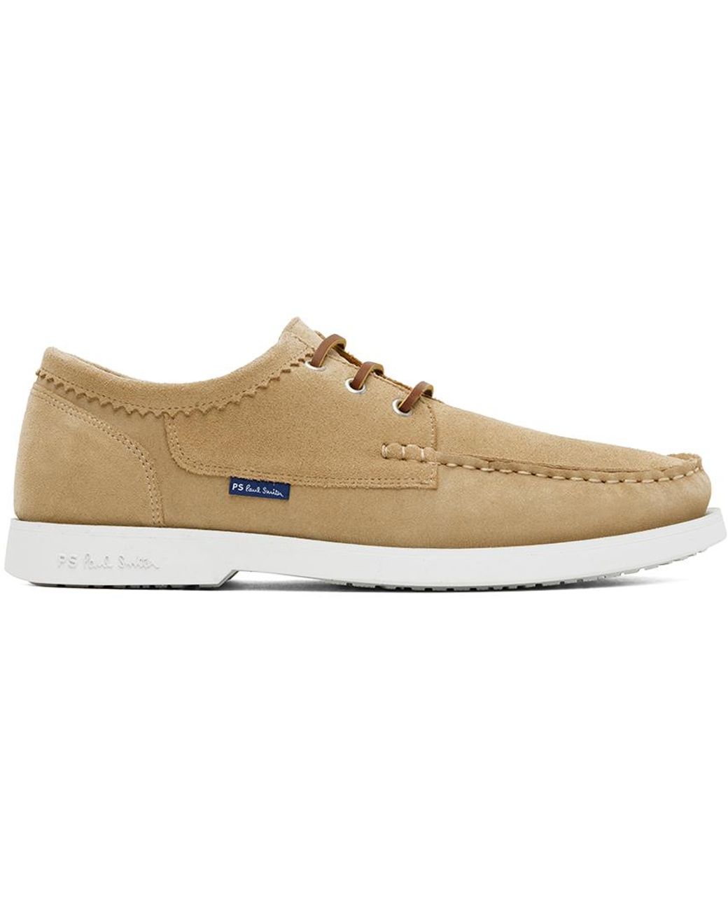 Paul Smith Beige Pebble Boat Shoes in Black for Men Lyst UK