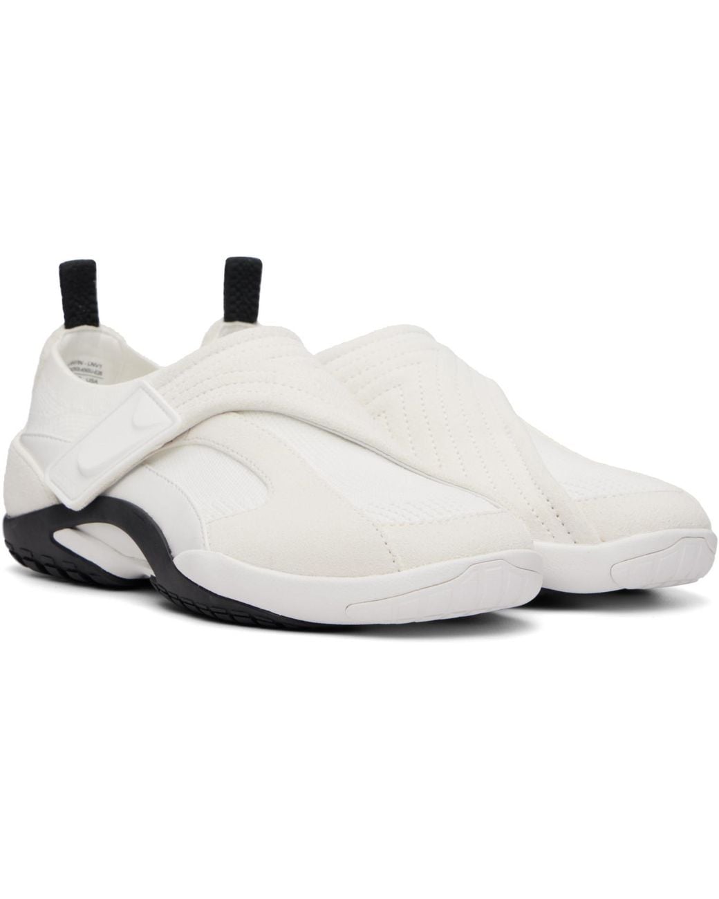Lanvin White Lnv1 Knit & Suede Sneakers