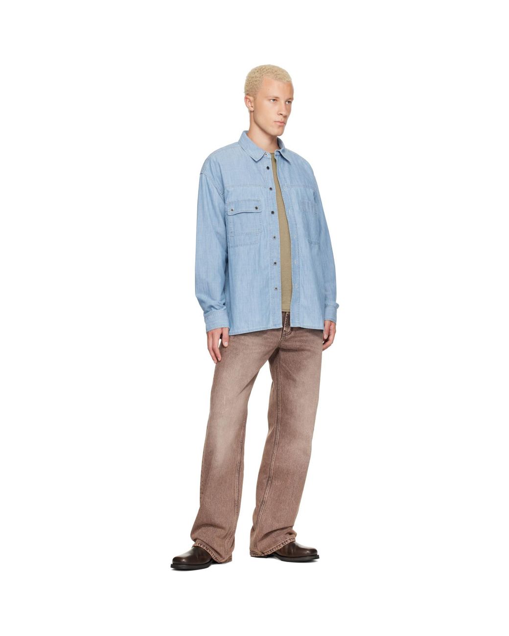 Isabel Marant Blue Vittorio Shirt for men
