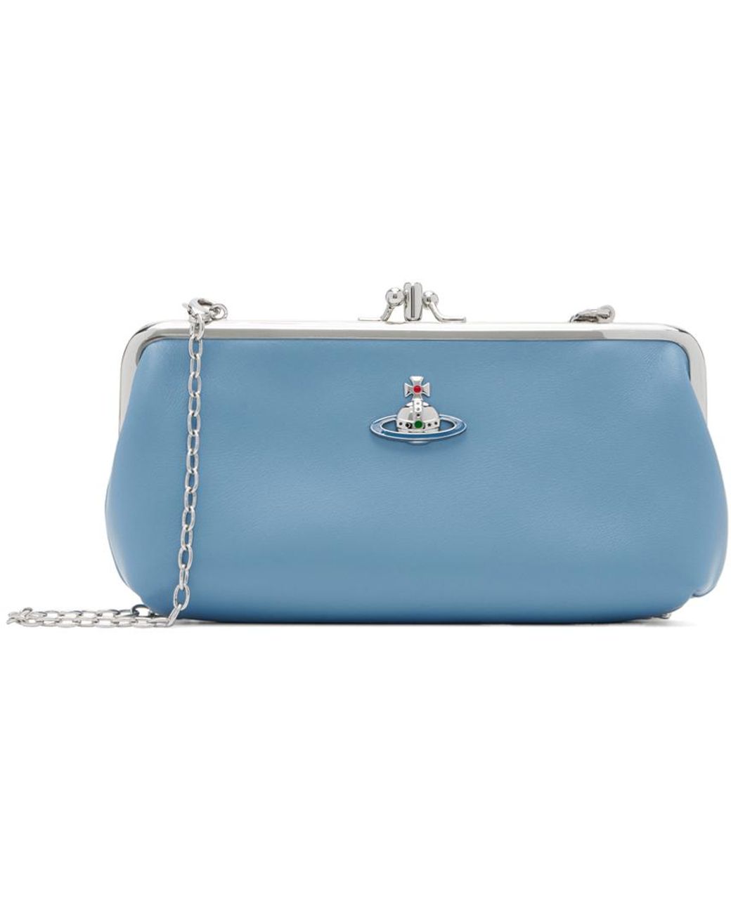 Vivienne Westwood / ブラック Db Frame Purse チェーンバッグ Black Charm Frame Bag by Vivienne Westwood on Sale
