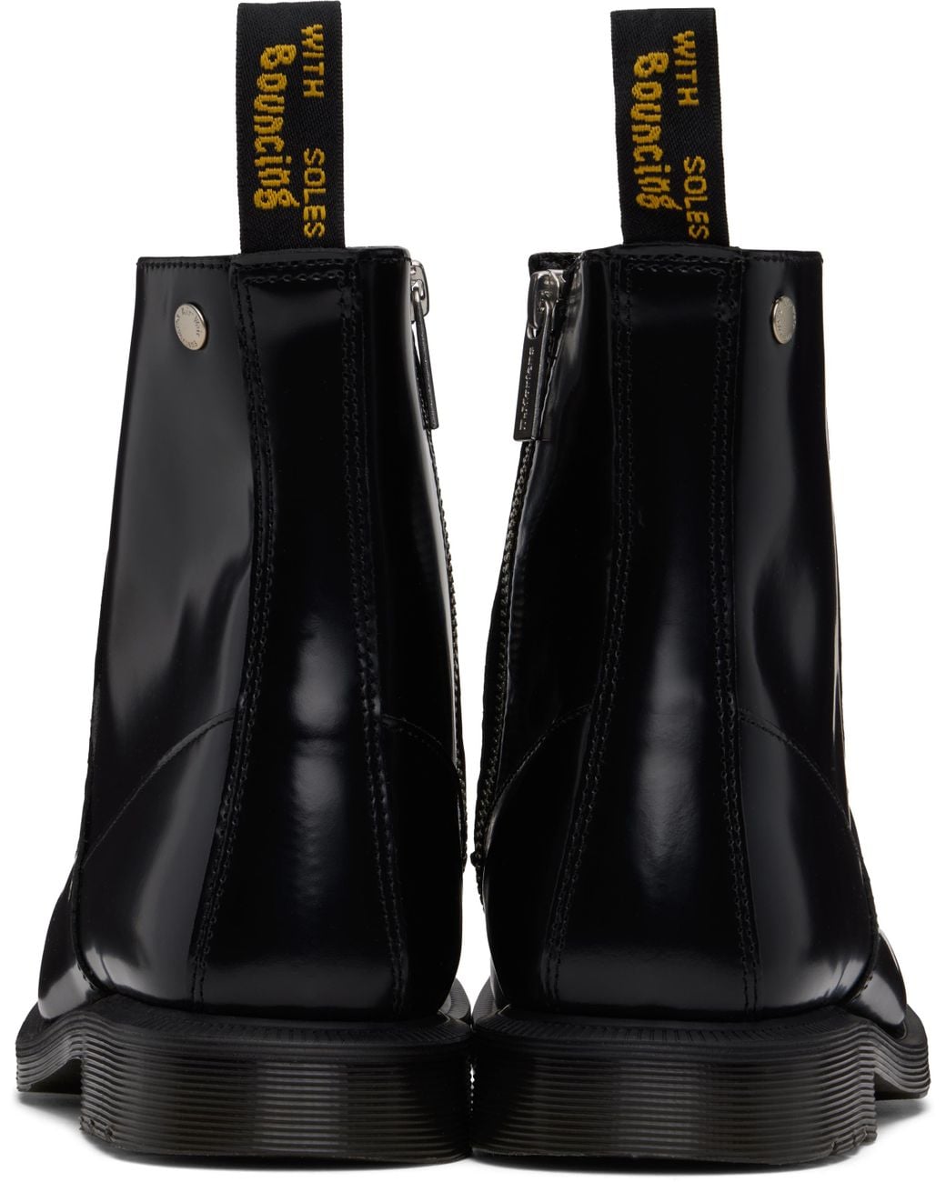 Dr. Martens Durrow Zip Boots in Black | Lyst UK