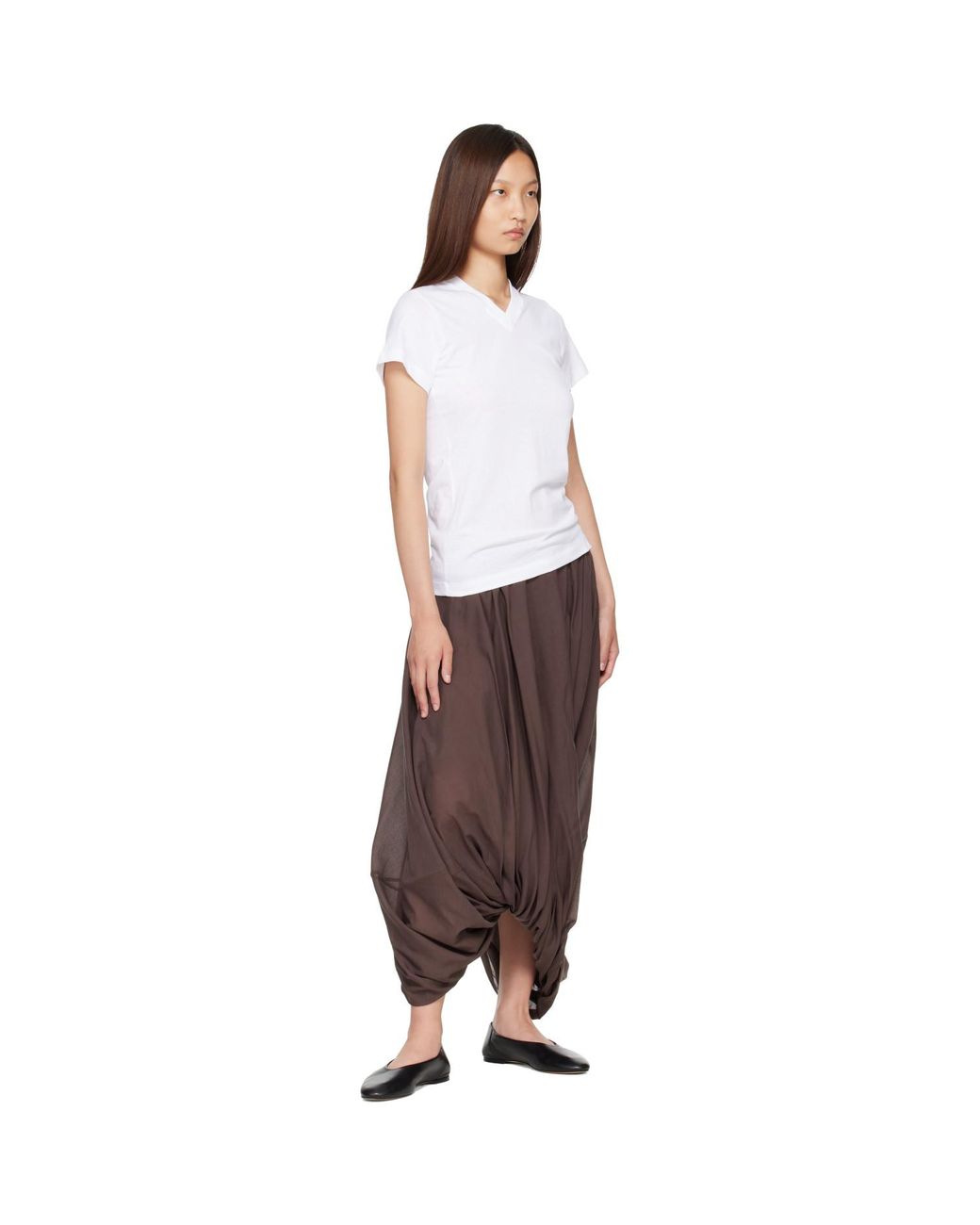 Totême Brown Cocoon Maxi Skirt