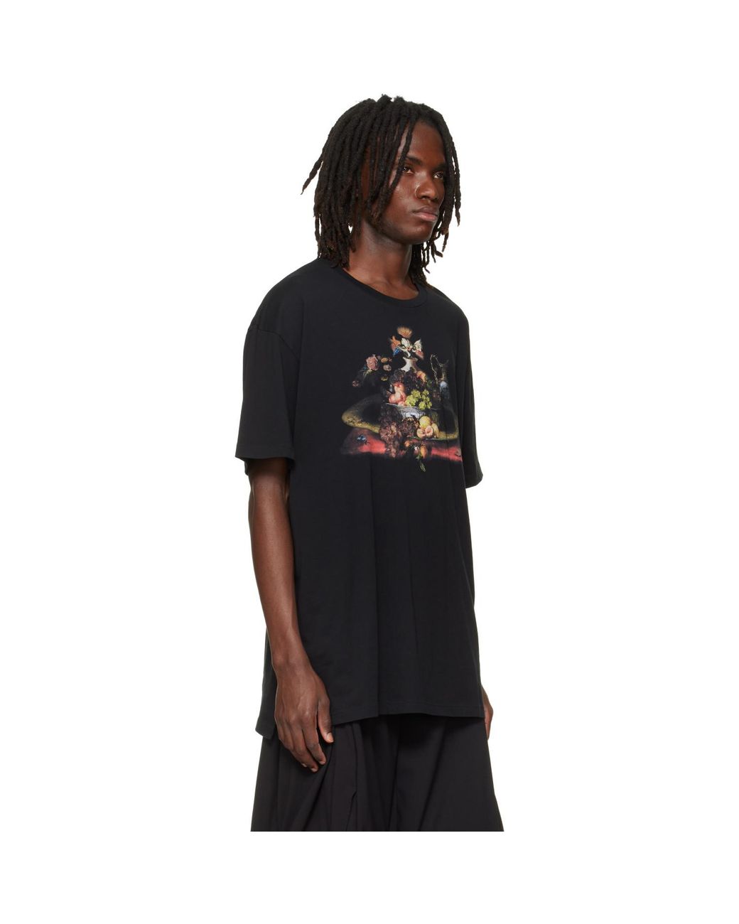 Vivienne Westwood Black Still Life Orb Oversized T-Shirt for men