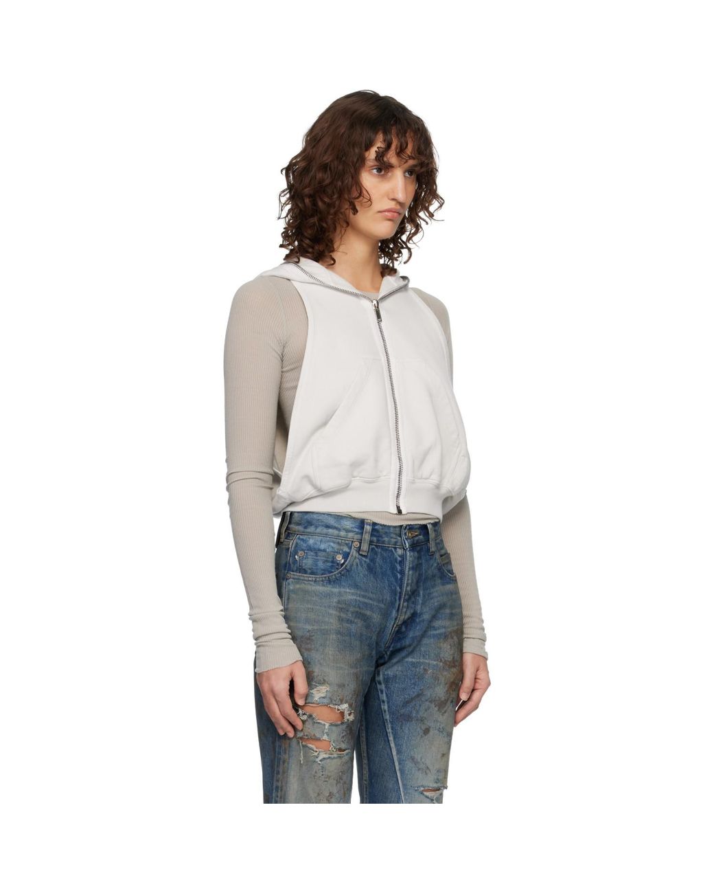 Rick Owens Multicolor Off- Temple Cyclops Sl Hoodie