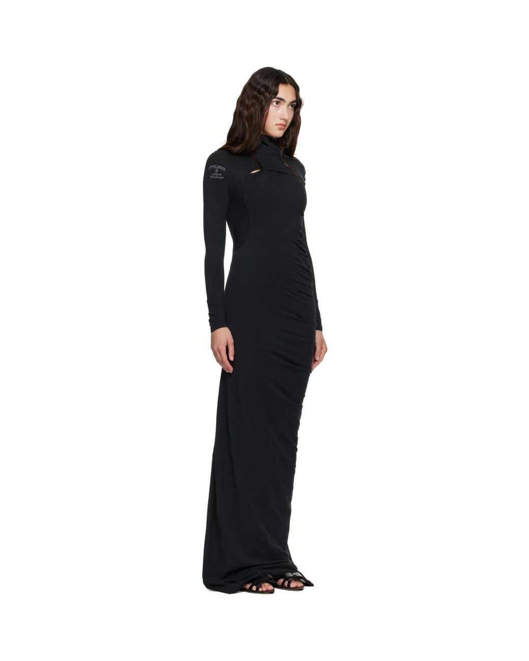 OTTOLINGER Black Lounge Gown Maxi Dress