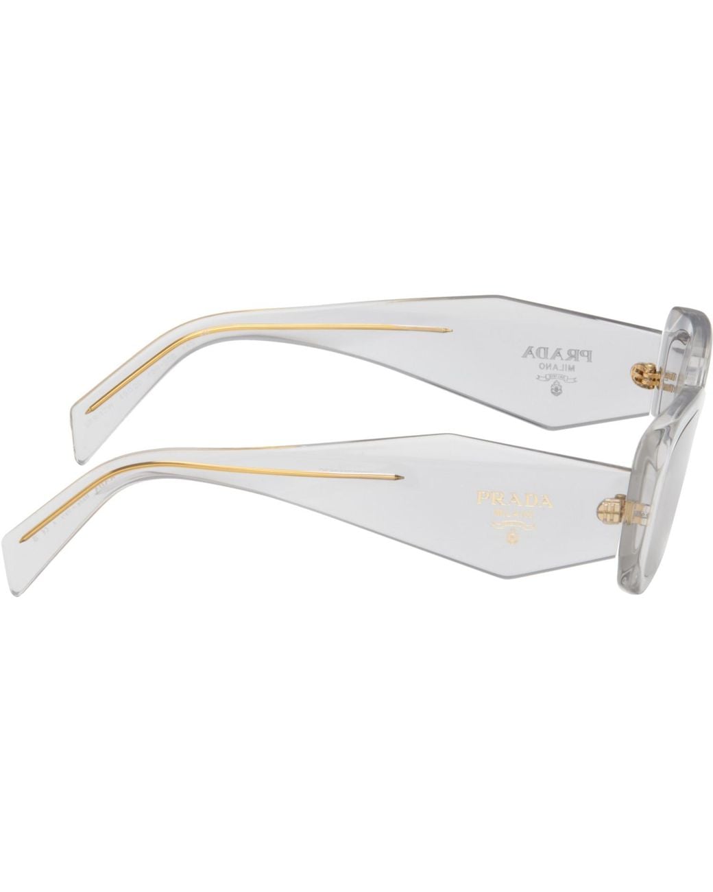 Prada Gray 'Prada Symbole' Sunglasses