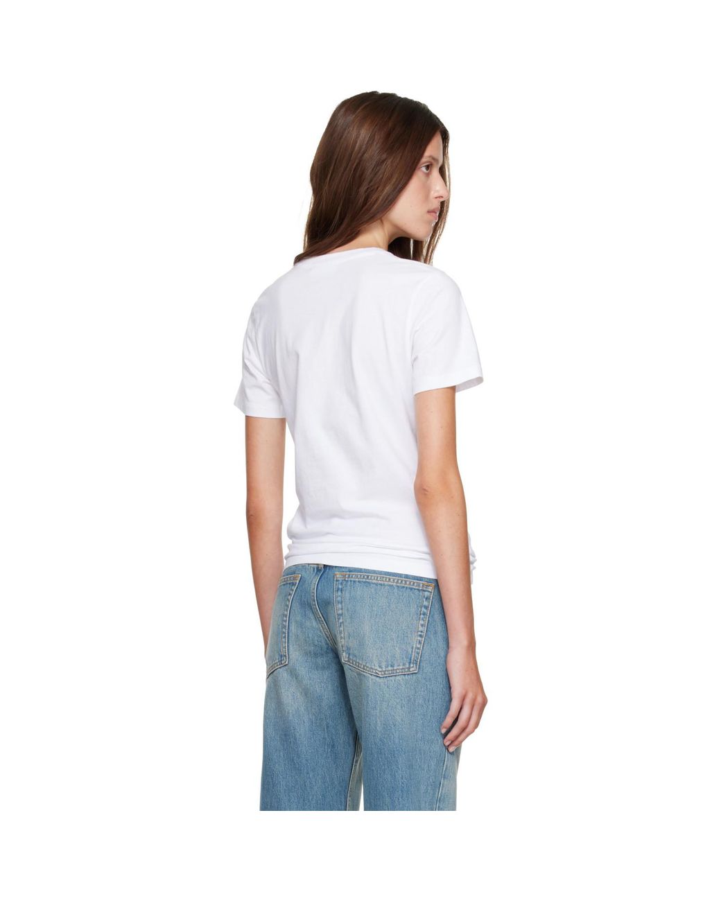 Maison Kitsuné White Weekend Fox Regular T-Shirt