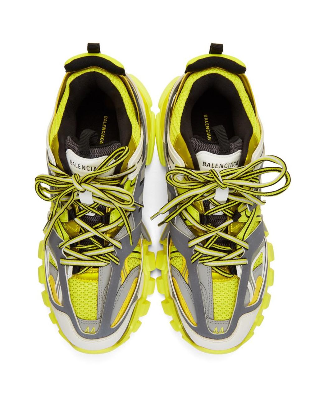 Baskets jaunes et grises Track Runner Balenciaga pour homme en coloris Jaune Lyst