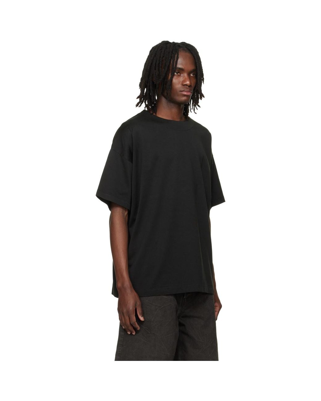 Fear Of God Black Clean Neck Tee for men