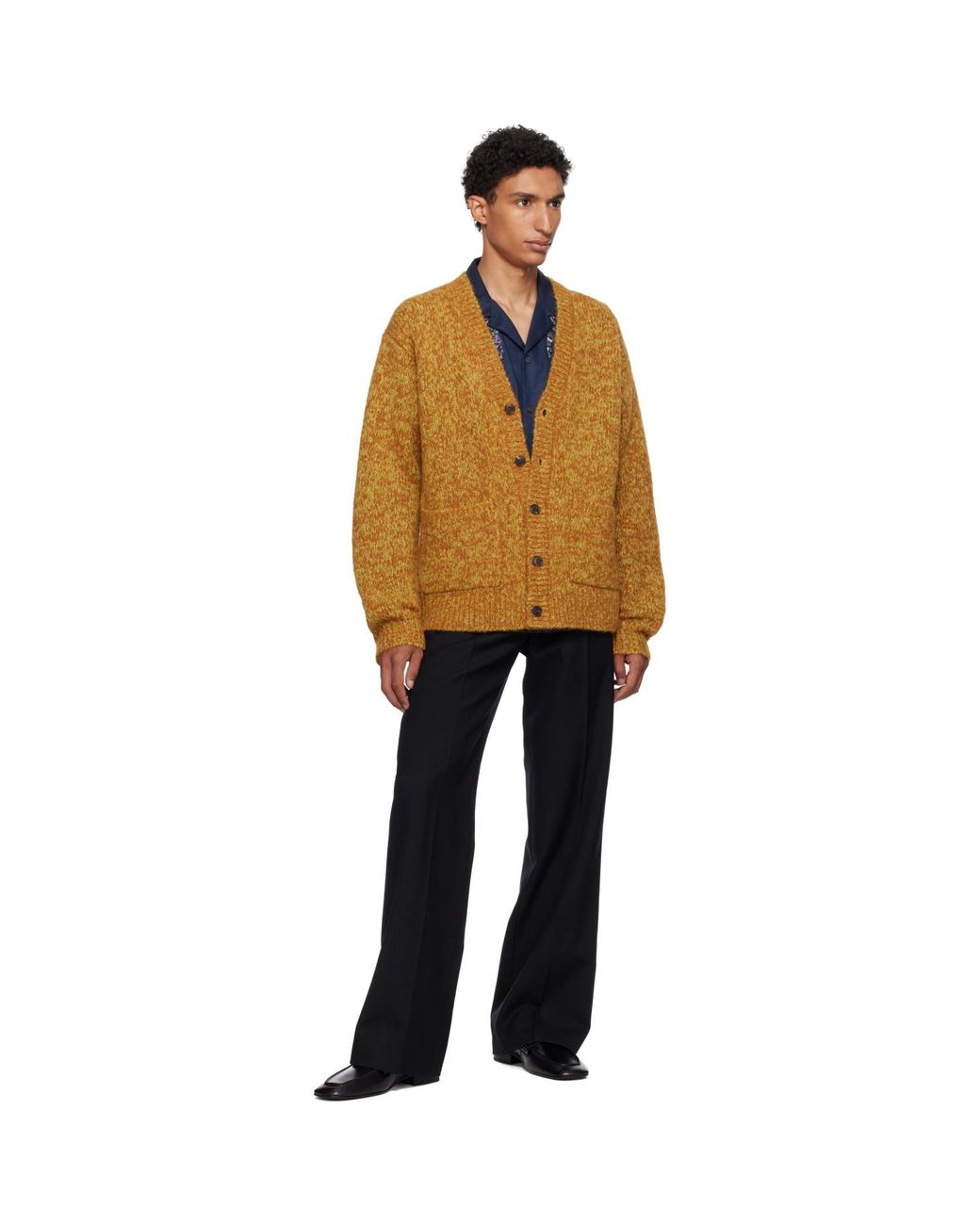 Dries Van Noten Black Leather Loafers for men