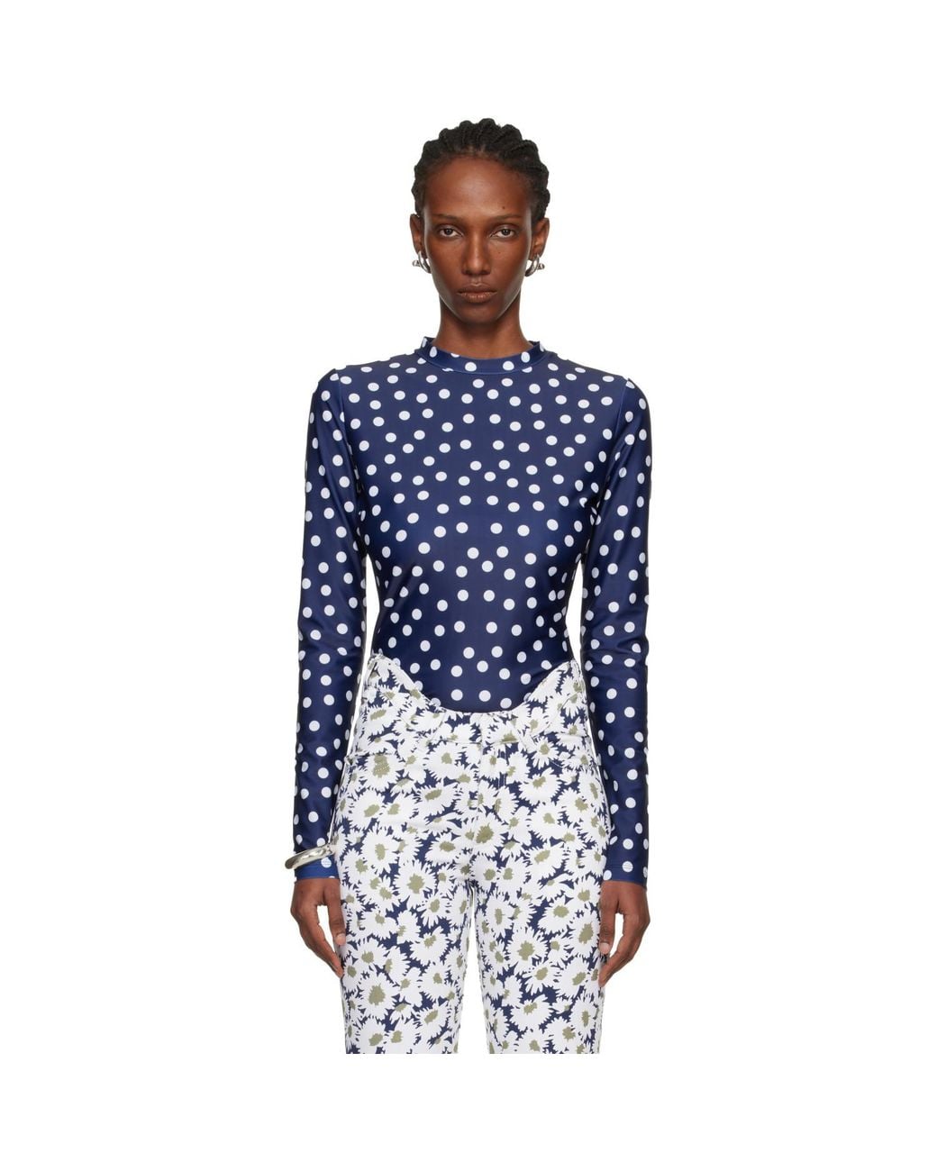 Jean Paul Gaultier Blue 'The Polka-Dot' T-Shirt