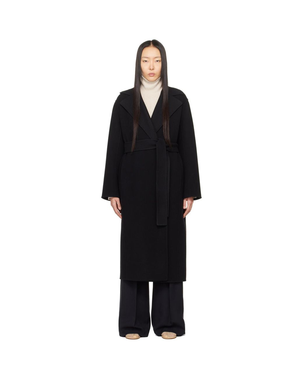 The Row Black Malika Coat