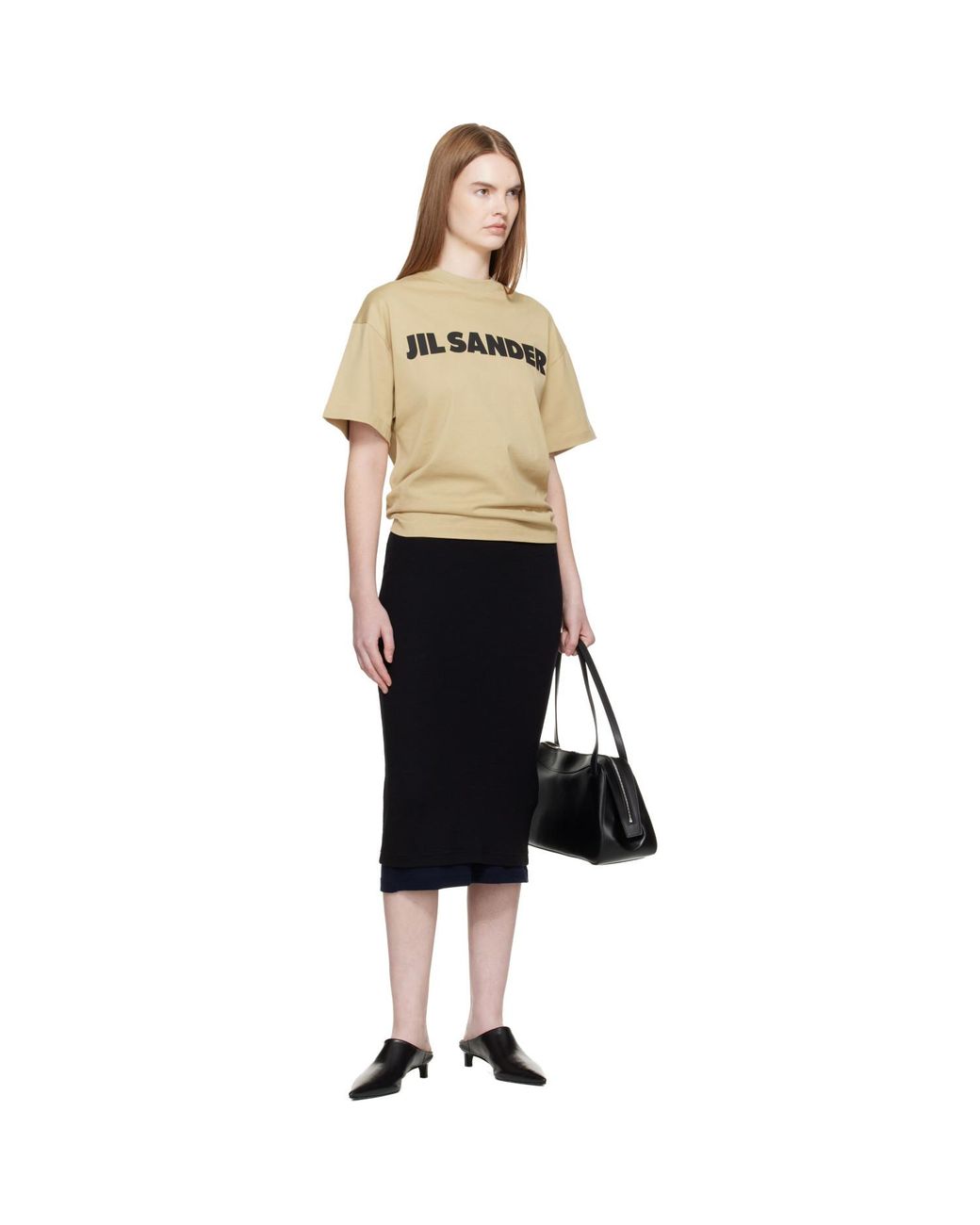 Jil Sander Black Logo T-Shirt